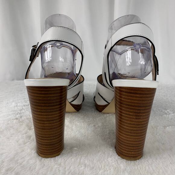 Nine West Women's Delilah Open Toe Block Heels Size 10M - Picture 4 of 10